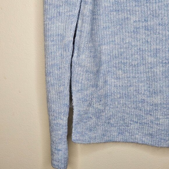NWT Old Navy Womens Light Blue Sweater S Ribbed Knit Long Sleeve Crewneck Soft A - Picture 4 of 12
